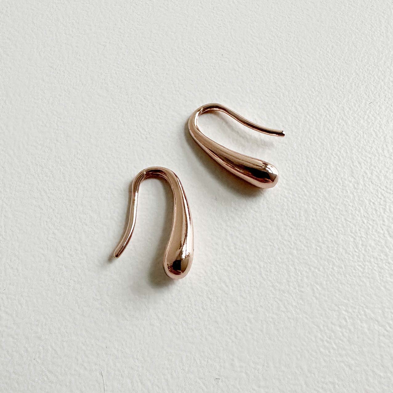 jullie drop earrings 18k rose gold plated sterling silver