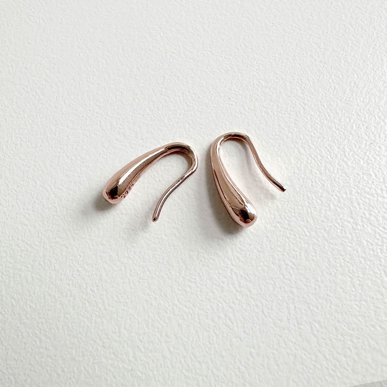 jullie drop earrings 18k rose gold plated sterling silver