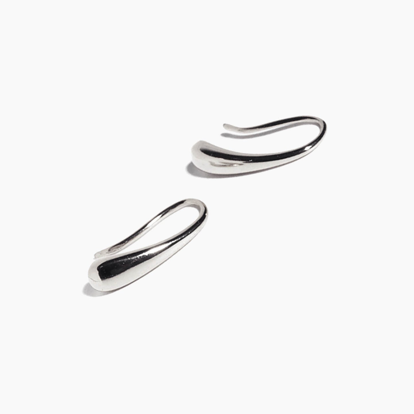 drop earrings 18k white gold plated sterling silver