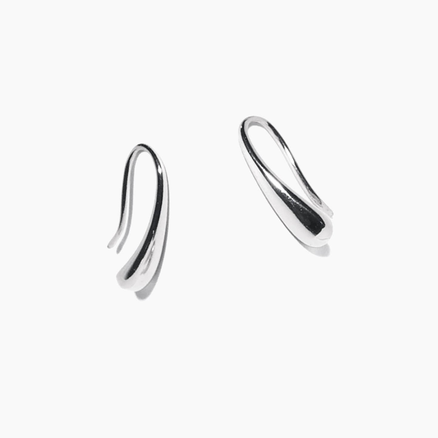 drop earrings 18k white gold plated sterling silver