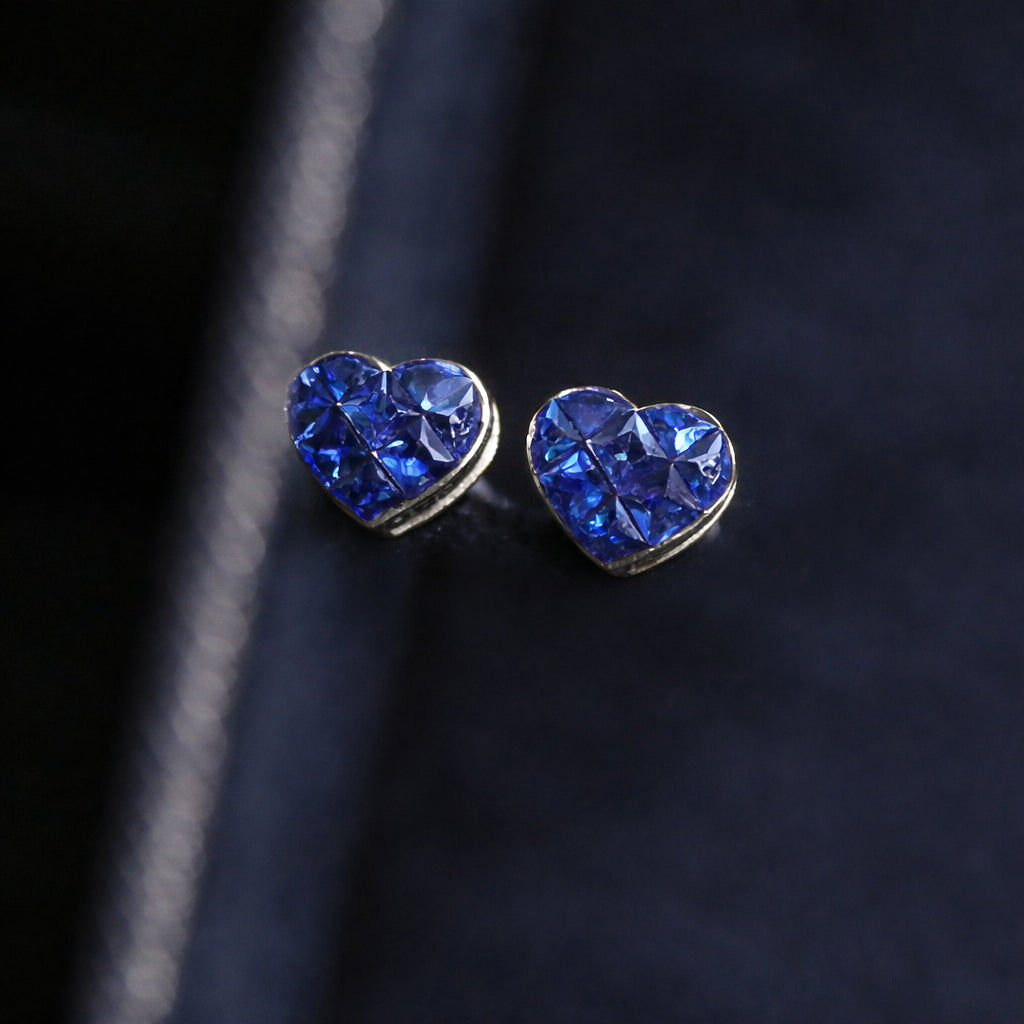 1ct heart to have sapphire earrings in platinum