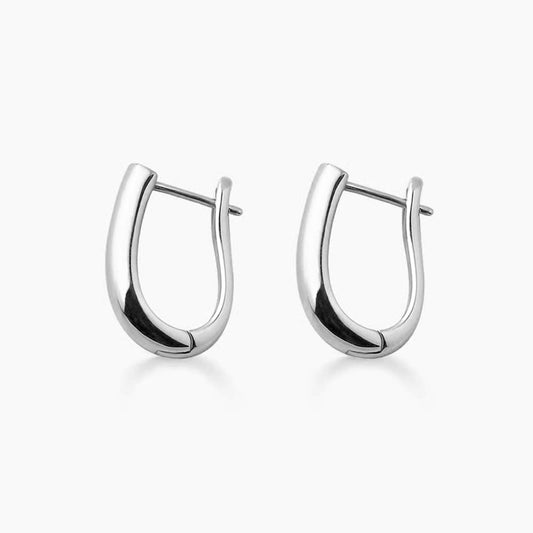 jullie arc earrings in 18k white gold plated sterling silver