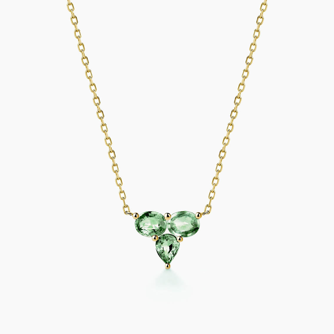 Eden 1.0ct Green Sapphire Necklace in 18K Gold