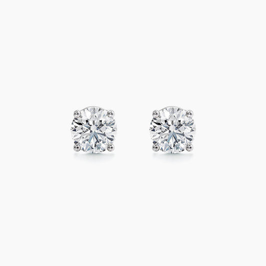 0.2ct diamond stud earrings in 18k white gold