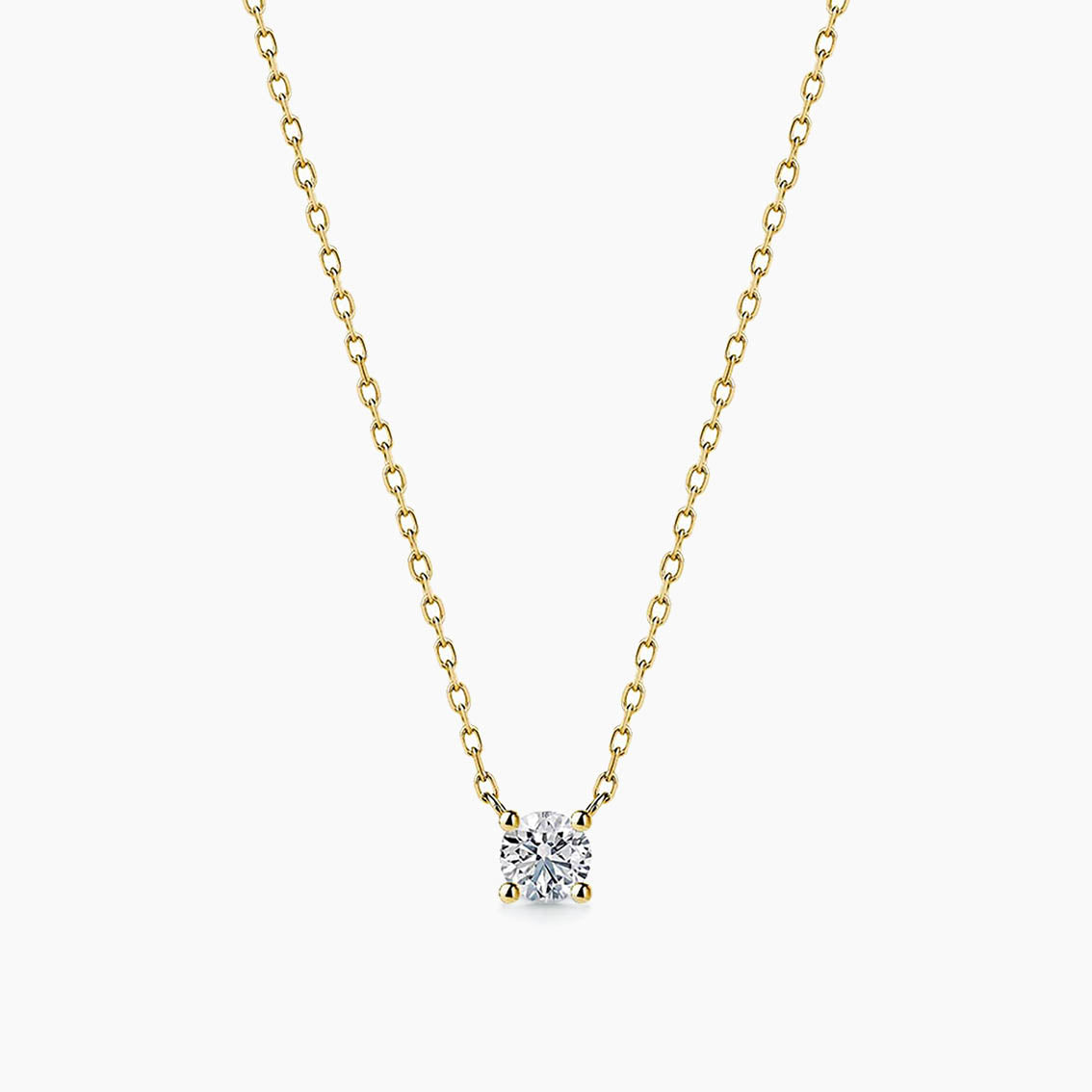 embrace 0.12ct diamond necklace in 18k gold 