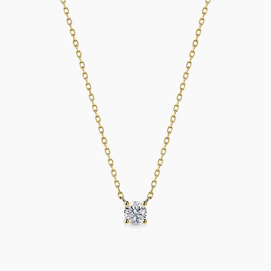 embrace 0.12ct diamond necklace in 18k gold 