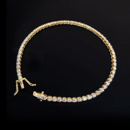 Disco 2.0ct Diamond Tennis Bracelet in 18K Gold