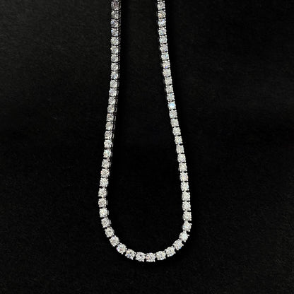 embrace 5.70ct diamond tennis necklace in 18k white gold zoom