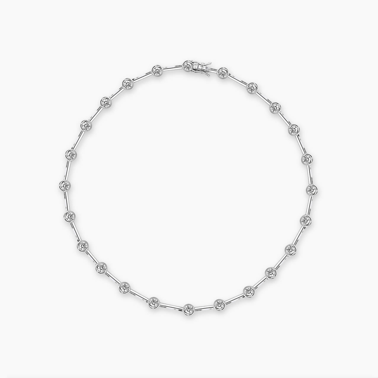 embrace 0.55ct diamond tennis bracelet in 18k white gold