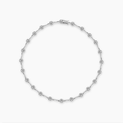 embrace 0.55ct diamond tennis bracelet in 18k white gold