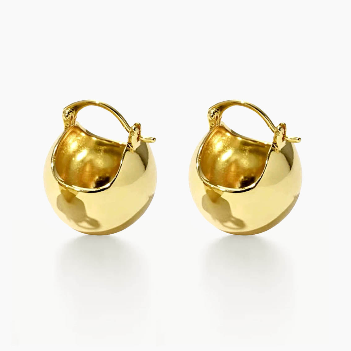 jullie big bll earrings in 18k gold plated sterling silver