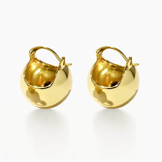 jullie big bll earrings in 18k gold plated sterling silver