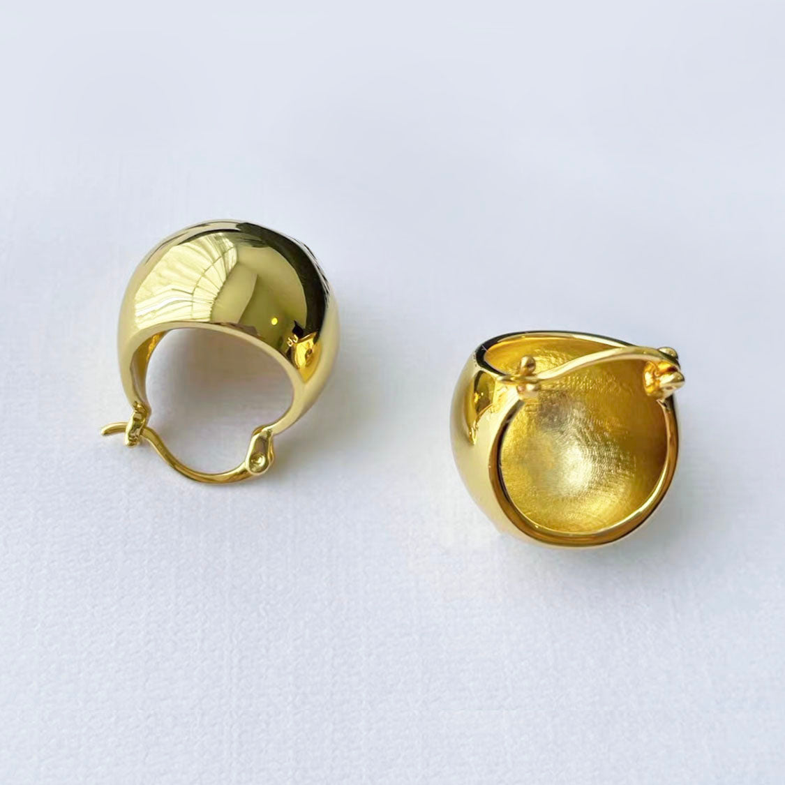 jullie big bll earrings in 18k gold plated sterling silver