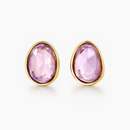 love more rose pinksapphire earrings in 18k gold