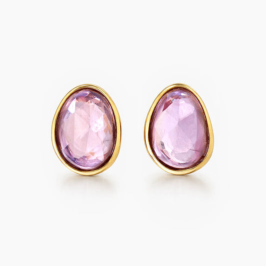 love more rose pinksapphire earrings in 18k gold