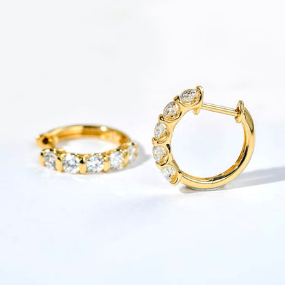 diamond hoop earrings 18k gold