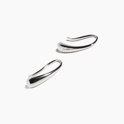drop earrings 18k white gold plated sterling silver