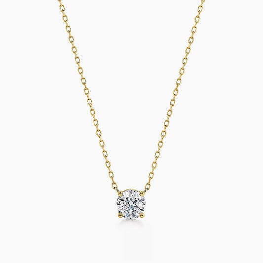 embrace 0.5ct solitaire diamond necklace in 18k gold