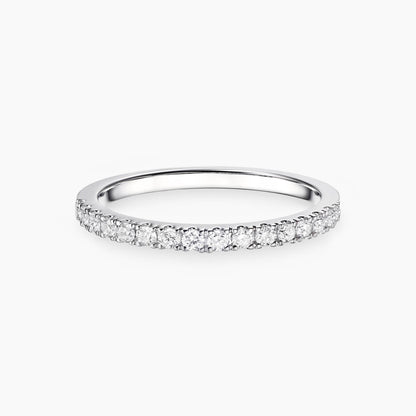 embrace 0.3ct half eternity ring 18k white gold