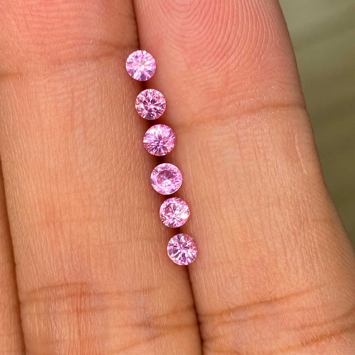 pink sapphires on hand
