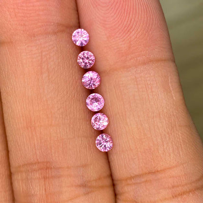 pink sapphires on hand