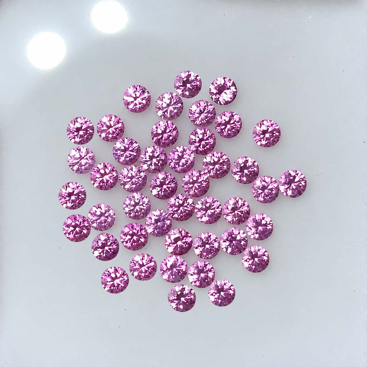 embrace pink sapphire tennis braclet in 18k pink gold