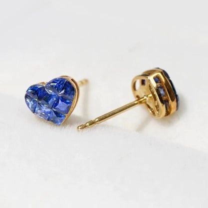 heart to have 1.0ct sapphire earring in 18k gold