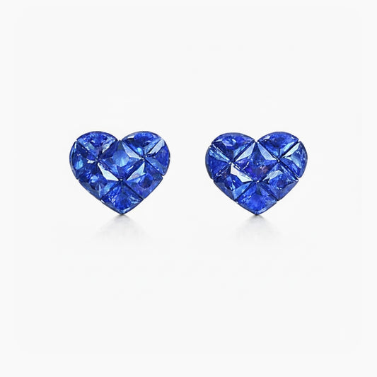 1ct heart to have sapphire earrings in platinum