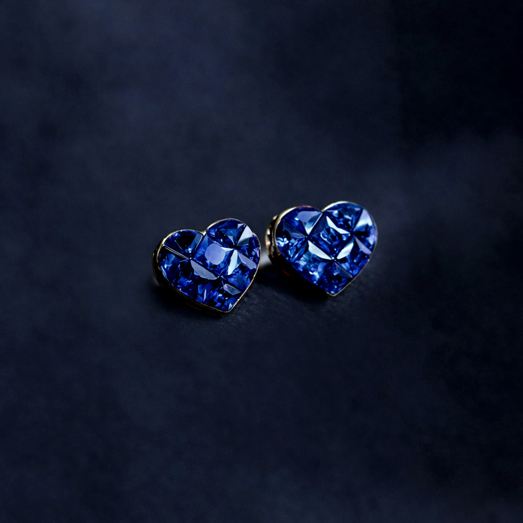 1ct heart to have sapphire earrings in platinum 