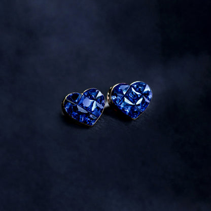 1ct heart to have sapphire earrings in platinum 