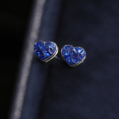 1ct heart to have sapphire earrings in platinum 