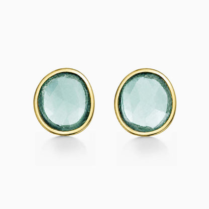 love more green sapphire earrings in 18k gold