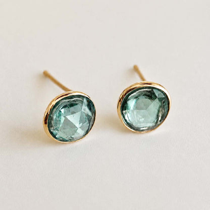 love more green sapphire earrings in 18k gold