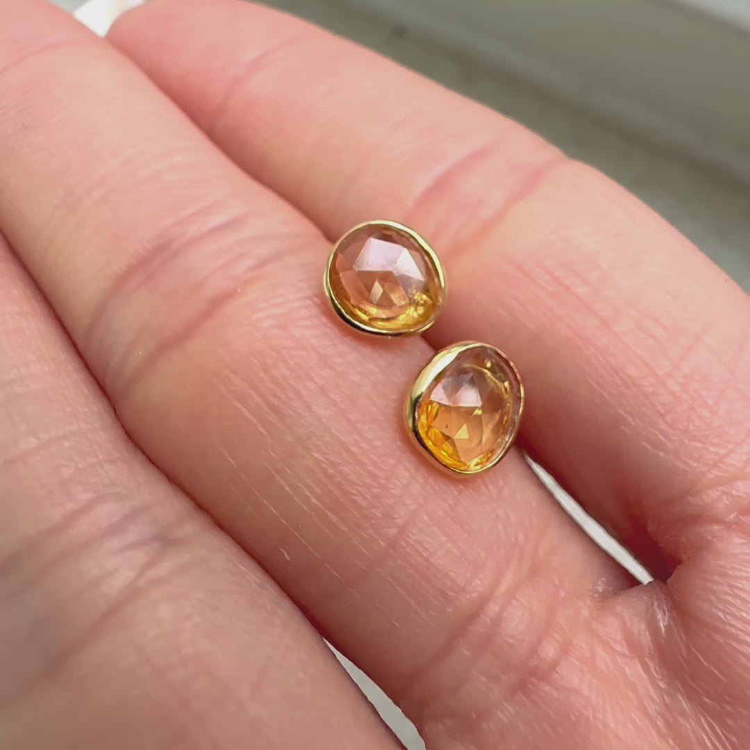 love more yellow sapphire earrings 18k gold video