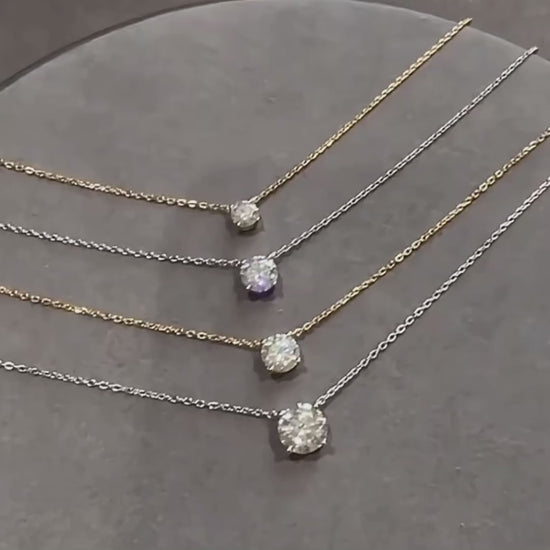 embrace 0.3ct diamond necklace in 18k gold video