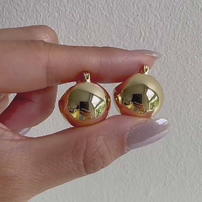 jullie big bll earrings in 18k gold plated sterling silver video