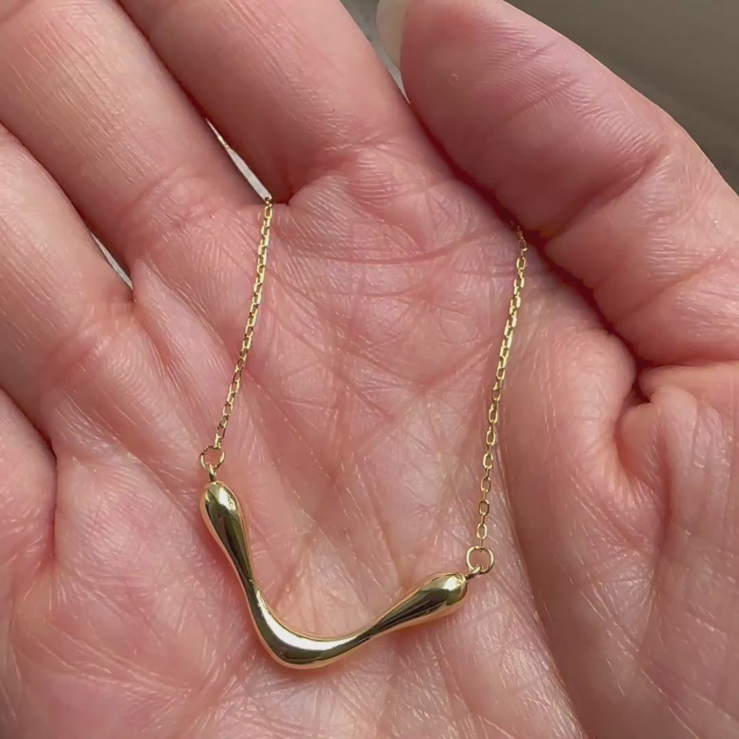 drop necklace 18k gold plated sterling silver video