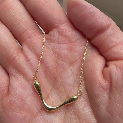 drop necklace 18k gold plated sterling silver video