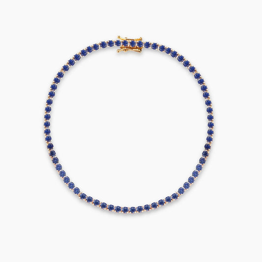 blue sapphire bracelet 18k gold