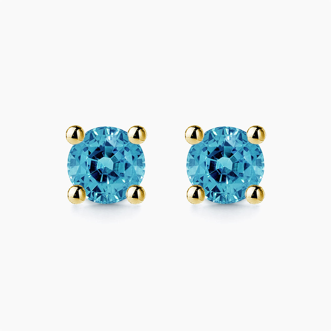 light blue tourmaline earring 18k gold