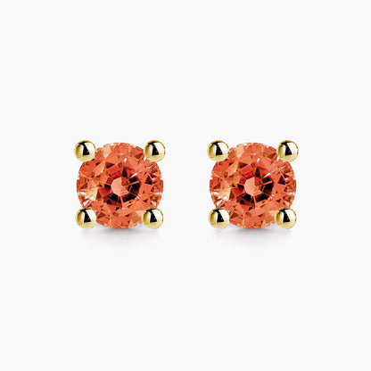 orange tourmaline earrings 18k gold