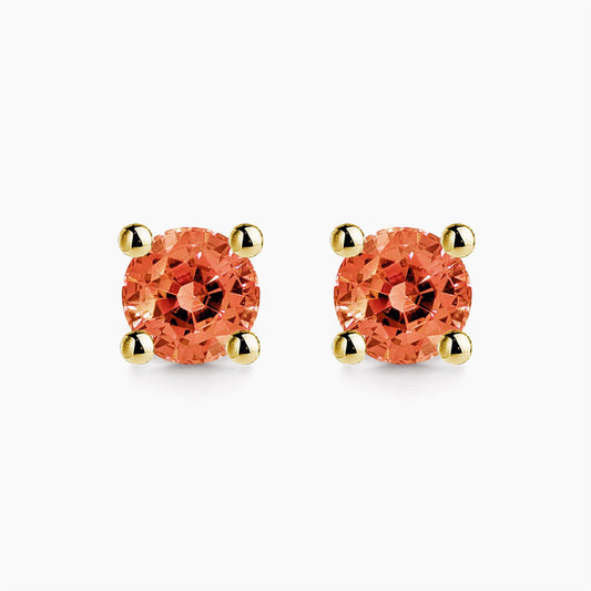 orange tourmaline earrings 18k gold