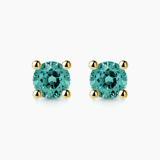 turquoise tourmaline earrings 18k gold