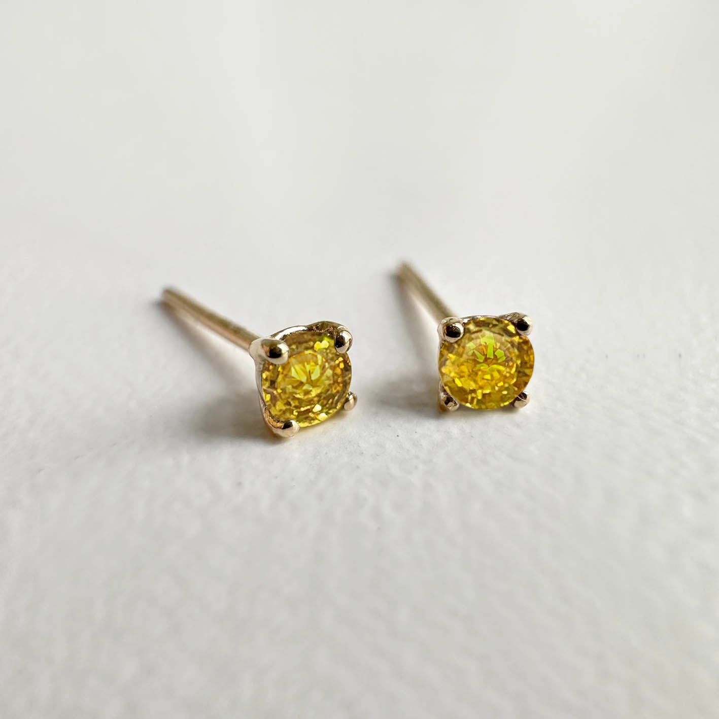 yellow tourmaline earrings 18k gold