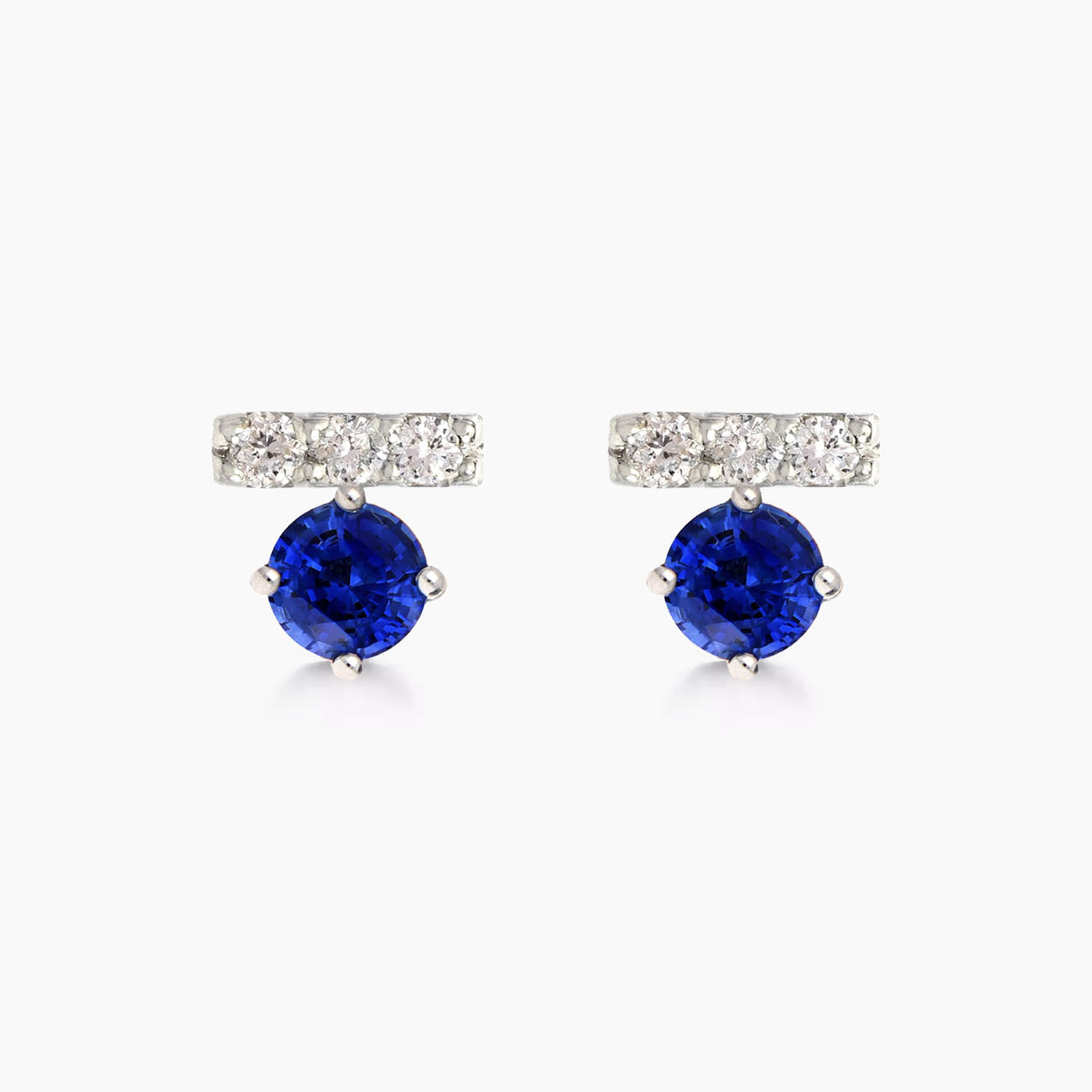 t for tulip sapphire diamond earrings 18k white gold