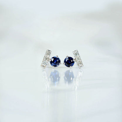 t for tulip sapphire diamond earrings 18k white gold