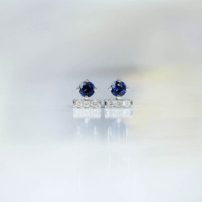 t for tulip sapphire diamond earrings 18k white gold