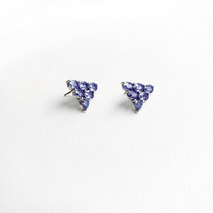 Eden 4.2ct Tanzanite Earrings in 18K White Gold