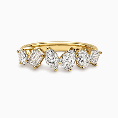 teide fancy cut diamond ring in 18k gold