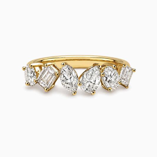 teide fancy cut diamond ring in 18k gold